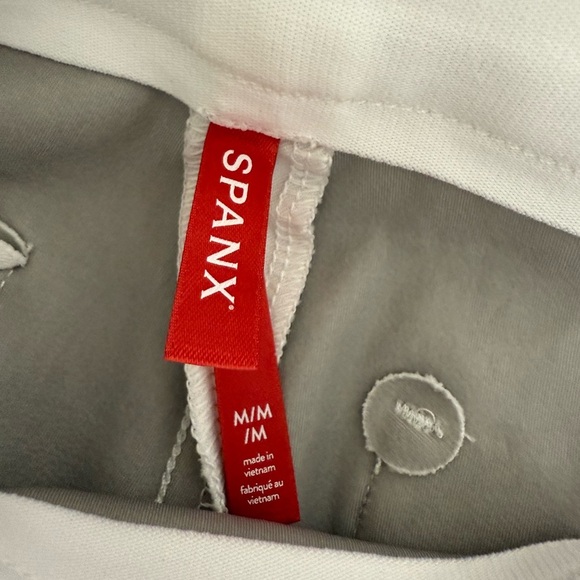 Spanx On-The-Go Slim Straight Pant Classic White Medium Petite 20372Q - Picture 8 of 8